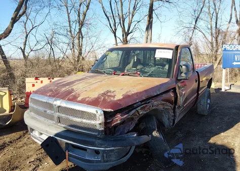 2001 Dodge Ram 2500 St из США, поврежденный, VIN 3B7KF26651M279927